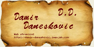 Damir Danesković vizit kartica
